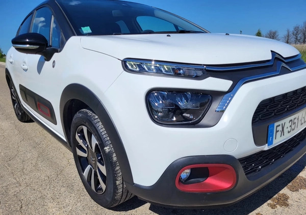Citroen C3 cena 47900 przebieg: 17000, rok produkcji 2021 z Kłobuck małe 326
